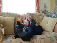 Brothers staying at Crowhurst Park